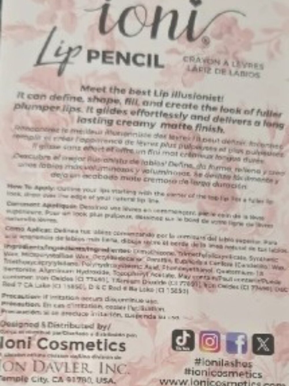 💋NWT IONI Lip Pencil in Warm Nude💋 - Picture 2 of 3